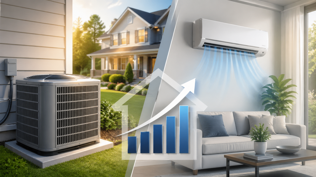 How Choosing the Right Air Conditioner or Ductless Mini Split Can Increase Property Value