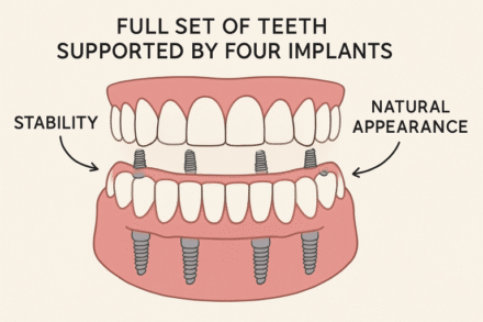 Implant-Supported Dentures: All-on-4 for a Permanent Smile